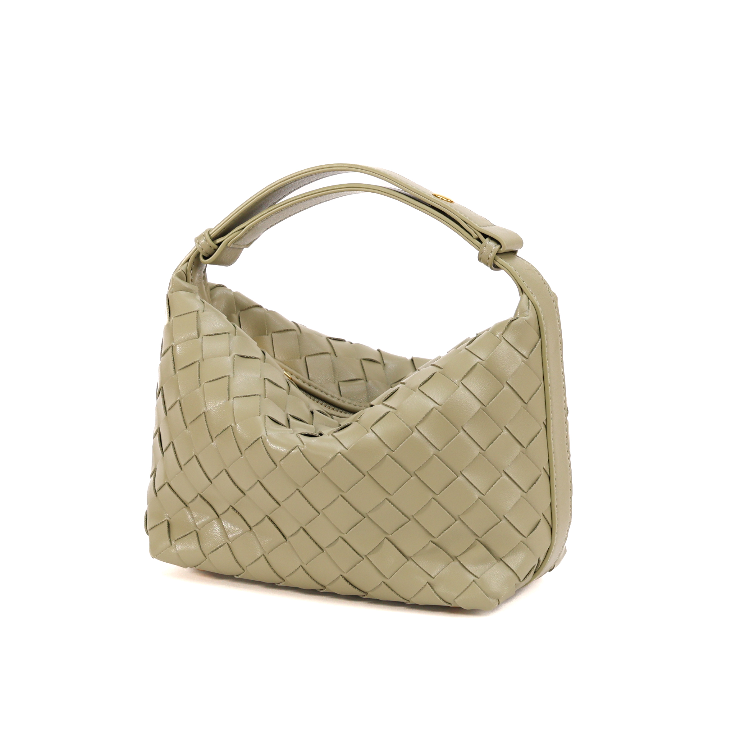 Mira Woven Baguette – Matcha Green