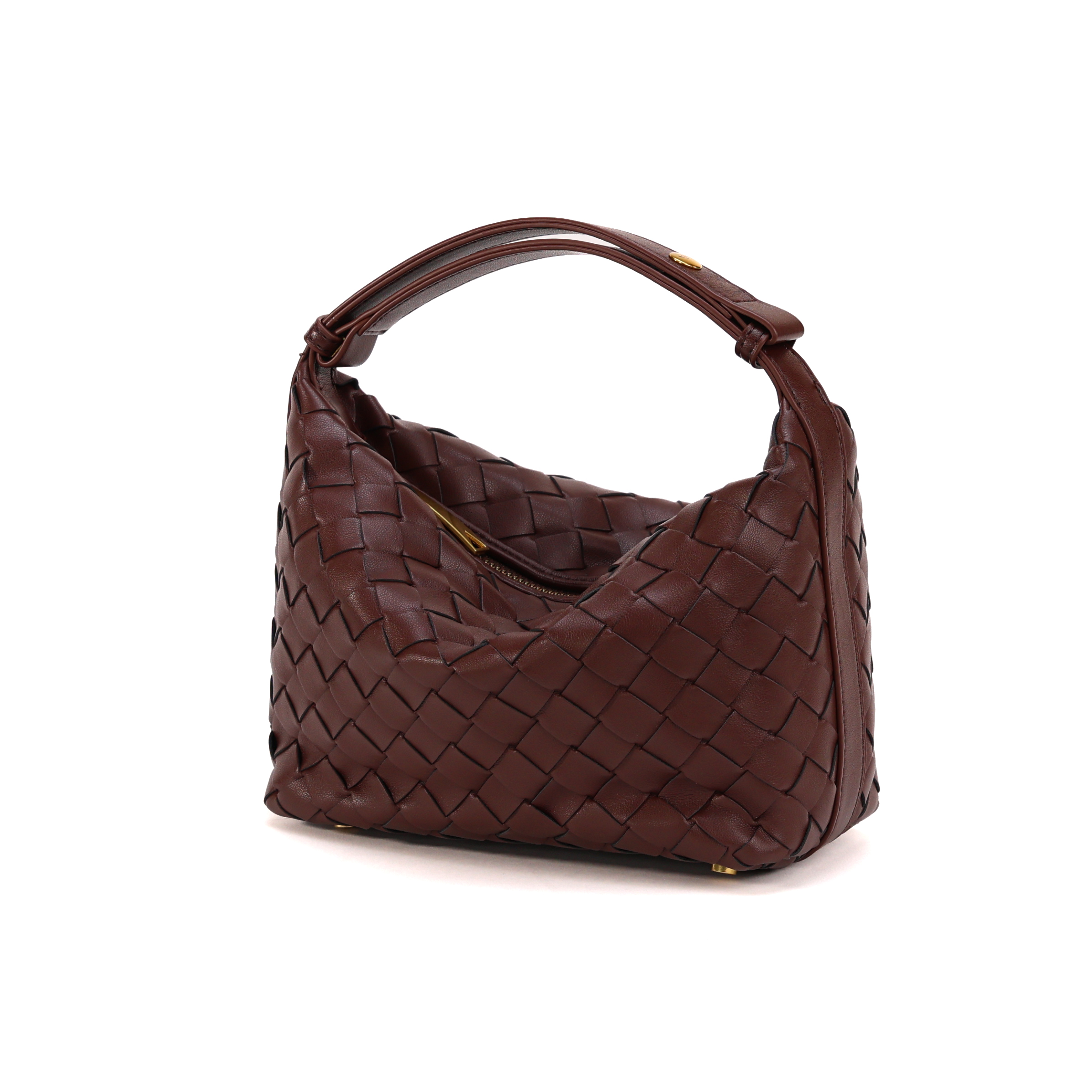 Mira Woven Baguette – Warm Mocha