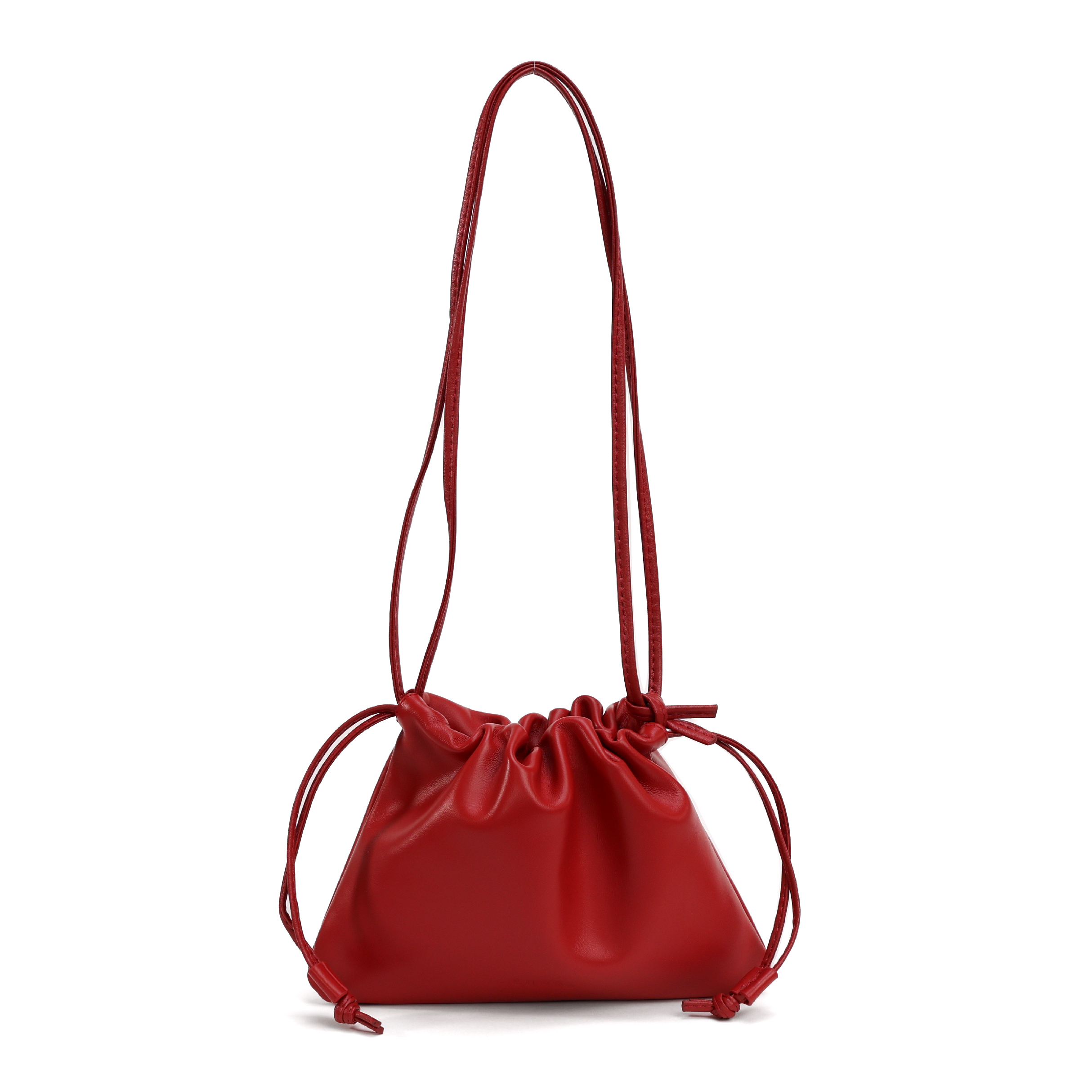 LUNÉA The Musubi Sheepskin Bag-Akabeni Red